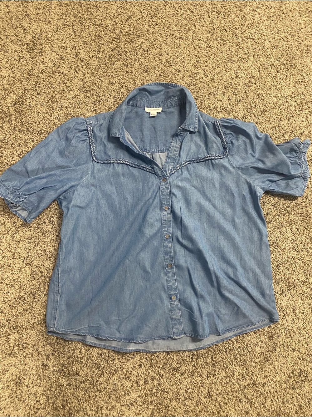 BeachLunchLounge Button Blue Shirt